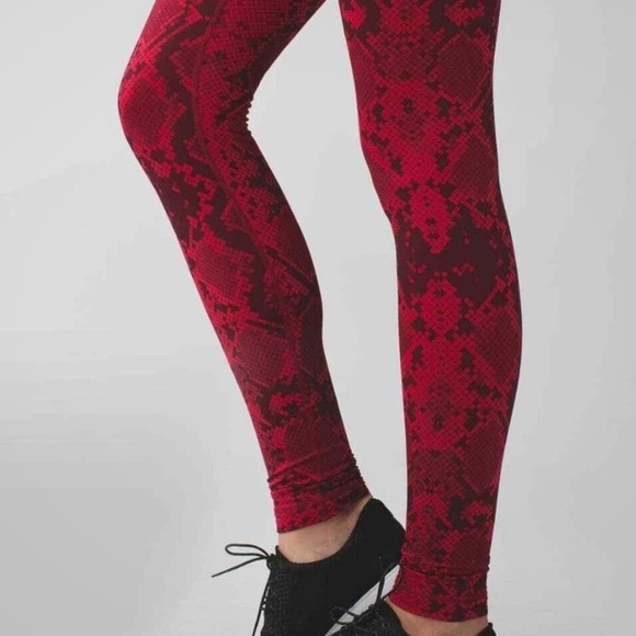 Lululemon Athletica Red Leggings - Picture 1 of 7